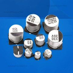 SMD/SMT Electrolytic Capacitors 6.3V to 400V – Various Values 0.1uF to 2200uF