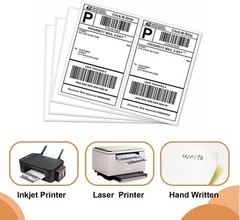 200-1000Labels Rounded Corner 8.5″x5.5″ Shipping Labels Half Sheet Self Adhesive