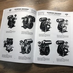 Clinton Gem Panther Long Life Red Horse Engine Service Overhaul Operators Manual