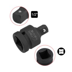 2pcs Impact Socket Adapter and Reducer 3/4″ Female to 1/2″ Male Cr-Mo
