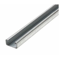 Zoro Select Fs-500 Pg 60.00 Single Channel Strut, Solid, Steel, Galvanized,,