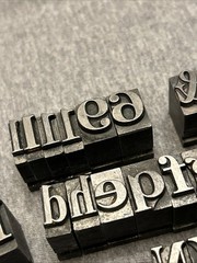 Letterpress Printing Block Mixed Lot Letters, Numbers, Symbols, BB & S Chicago