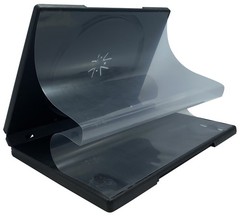 100 STANDARD Black Triple 3 Disc DVD Cases & 100 Matte Inserts