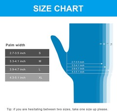BLUE Nitrile Exam Gloves Latex & Powder Free [M, L Size] 100/500 /1000PCS