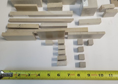 Peek End Cuts Various Sizes 4 Pounds of Materials in Lot