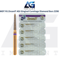 MDT Dental FG ZirconIT ADJ Gingival Curettage Diamond Bur Z298 Crown Cavity Prep