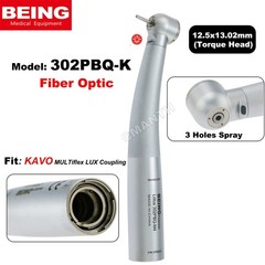 US BEING Dental Handpiece Fiber Optic High Speed Turbine Coupler 4/6Hole FG Burs