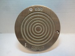 Mifab Floor Cleanout, R-1 Adjustable Cover, Nickel Bronze, 4”NPSM Thread NBTOP