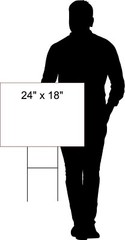 WEDDING PARKING LACE SIDE LEFT ARROW BLACK with Stand LAWN SIGN Single sided