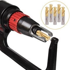 5pcs Spot Weld Drill Bit, 5/16in/8mm High Speed Steel 5/16in, Gold, Silver