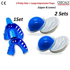 Teeth Impression Dental Hydrophilic Putty Firmer Pods Disposable Set of 2 Pcs