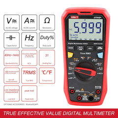 UT61D+ Digital Multimeter True RMS AC/DC Voltage Current Resistance Capacitance