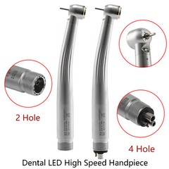 NSK STYLE Dental High Speed Fiber Optic LED Handpiece 3way Spray 4 Hole Push YBM