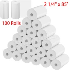 100 Rolls Cash Receipt Thermal Paper Case 2 1/4″ x 85′ Register Credit Card POS