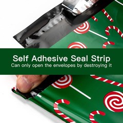 100 Pack 6×9 Christmas Poly Mailers Pretty Thick Self-Adhesive Shipping Bags