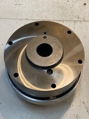 Lathe Spindle Nose Collet Chuck 9″ OD 68mm Top Bore 40mm Bottom Bore