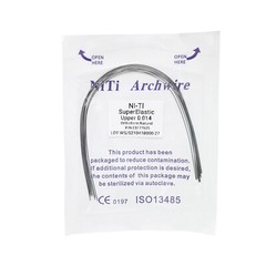 10Pcs Dental Orthodontic Super Elastic Niti Arch Wires Round Ovoid /Nature Form