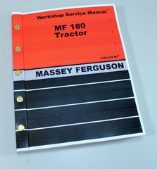 Massey Ferguson 180 Tractor Service Repair Shop Manual Technical Workshop Mf180