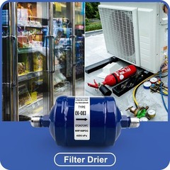 Liquid Line Filter Drier 3/8″ Weld EK-083 600 PSIG Refrigerant CFC HFC HCFC