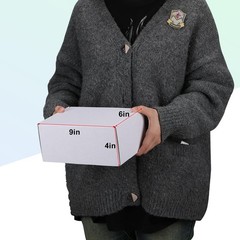 9x6x4 Inches Shipping Boxes Pack of 25, White Corrugated Cardboard Box for Maili