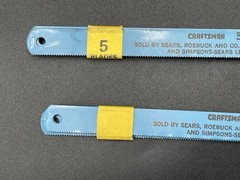 NOS Sears Craftsman Hacksaw Blades 10×24 Teeth 9_65873, 8 Count, Made In Sweden