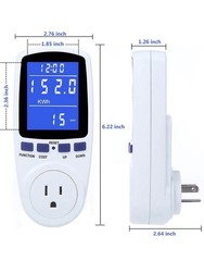 Digital Power Saving Energy Monitor Watt Amp Volt KWh Meter Electricity Analyzer