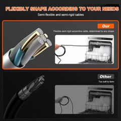 Industrial Endoscope Borescope 1080P 4.3” Screen 5.5mm Inspection Snake Camera