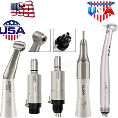 Kit de pieza de mano turbina fibra óptico dental LED de alta y baja velocidad