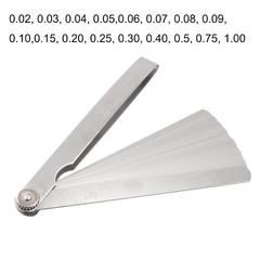 Uxcell 0.02 to 1Mm Thickness Gap Metric Filler Feeler Gauge 6″ Long