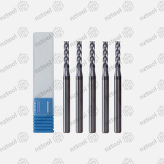 10 PCS 4 Flute 1/16″ x 1-1/2″ Overall Length Carbide End Mill -AlTiN Coated