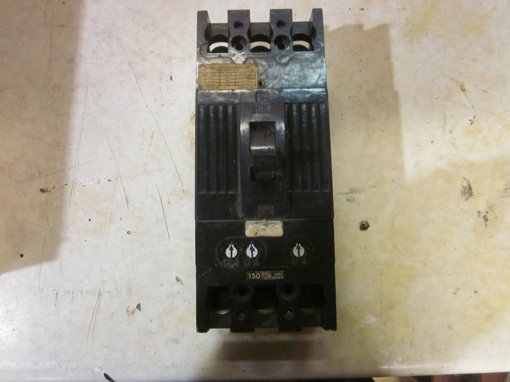 GE TFJ236150WL 150A 600v Molded Case Breaker – Black