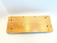Vintage Desk Organizer Oak Wood Table Book Rack Shelf Country Ship 20.5 x 8 x 2