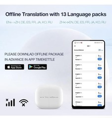 Timekettle M3 Language Translator Earbuds, Two-Way Translator Device with APP…