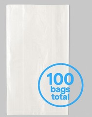 100pcs Clear LDPE Poly Bags Bread Food Safe Meat Polutry Chicken Produce Storage