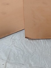 Copper Sheet 0.01 Inch Thick x 12 Inch Square Qty 2 XCUFLR071441x1