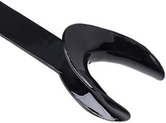 4X Dental Intraoral Cheek Lip Retractor Double-headed T-Shape Opener Black/Clear