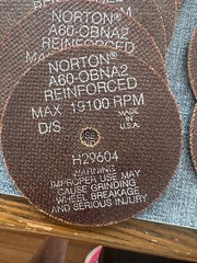 Norton 4x.040×3/8″ A60-OBNA2 H29604 Toolroom Cut-Off Wheels – Pack of 31