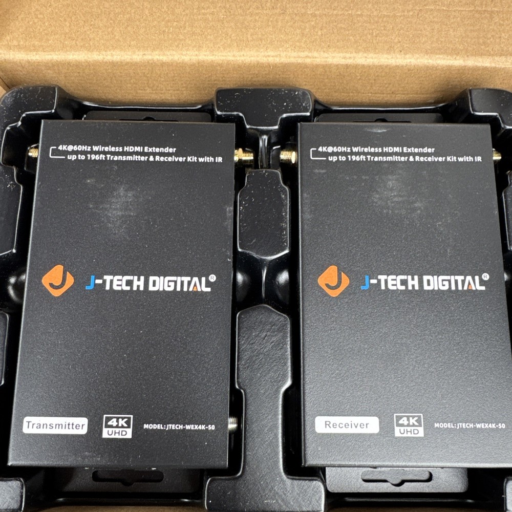 J-Tech Digital 4K UHD HDBaseT HDMI Extender Over Cat5e/6 Ethernet, IR and POC