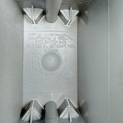 LOT 7 CANTEX EZ23SN 1-Gang New Work PVC Electrical Switch Outlet Box 23 Cu. In.