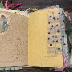 Fairy Junk Journal Silver Pink Boho Woodland Grungy Softcover 3 Signatures