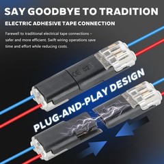 80 PCS Plug-In Quick Wire Connectors Reusable Clamp Terminal Blocks For Cables
