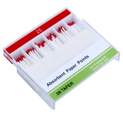 Dental Endo Cotton Fiber Absorbent Paper Points PP0.04 /0.06 15-40# 25# 30# 35#