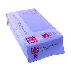 SYNGUARD Latex Gloves in Beige for Salon & Dental SMALL (100% REAL LATEX)