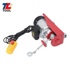 880LBS Mini Electric Hoist 14 FT Wired Remote Control 110V 980W Height 20-40 FT