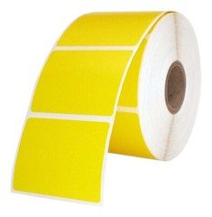 ZEBRA 2×1.5 (2″ x 1-1/2″) YELLOW Direct Thermal Labels – TEN (10) Rolls of 1000
