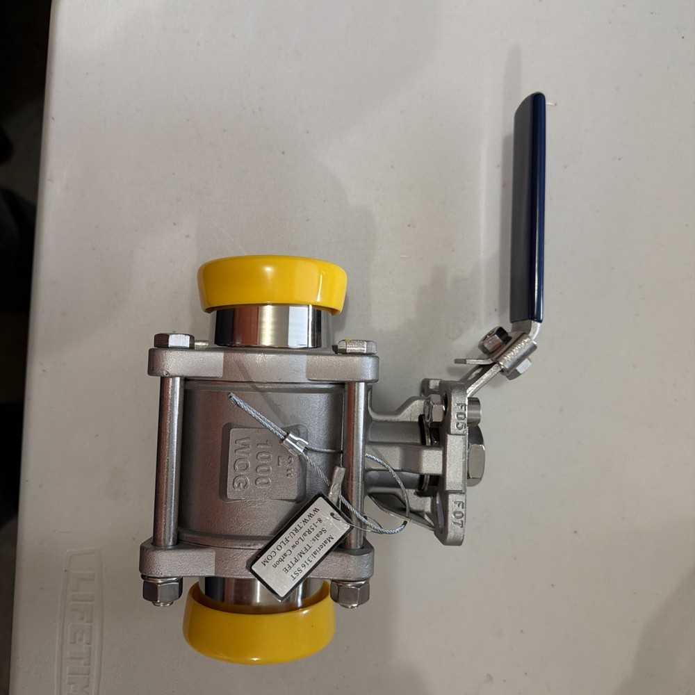 NEW QSM TRU-FLO 2″ Stainless Steel Ball Valve 316 1000 WOG Triclamp 33NF-SN-2”