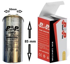 35 uF MFD 370/440 V AC High Quality Oil Filled Motor Run Capacitor 50x85mm