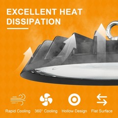 10 Pack 500W UFO Led High Bay Light Shop Industrial Commercial Factory Warehouse