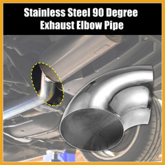 2 Pcs OD 5 Inch 90 Degree Mandrel Bend Elbow SS304 Stainless Steel Bend Tube Exh