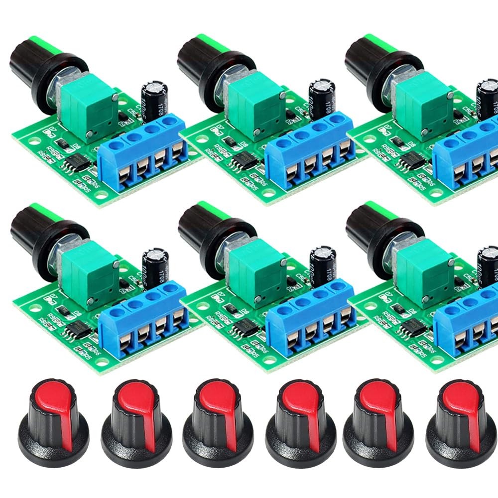 Gebildet 6pcs PWM Low Voltage Motor Speed Controller DC 1.8V/3V/5V/6V/12V 2A …